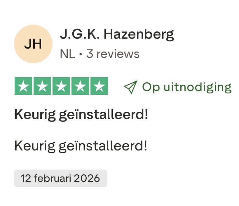 Krafor Noodstroom krijft 5 sterren Trustpilot review van Dhr Hazenberg